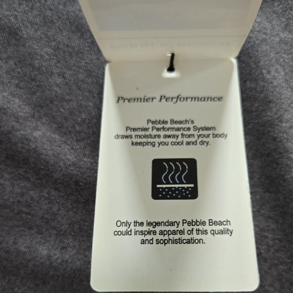 Pebble Beach Gray Short Sleeve Polo Size XL - Picture 9 of 12